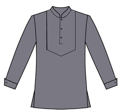 100-Solid Pullover with Yoke - Image 4