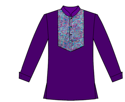 Purple w paisley Shirt