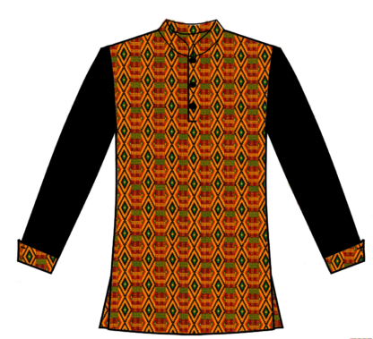 102S- Print with Contrast Sleeves - Image 6