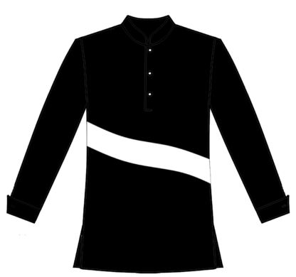 117-Pullover with Contrast Center Wave - Image 2