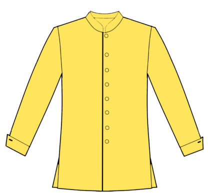 Yellow button frt solid