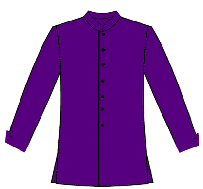 203-Solid Button Front