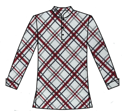 Black and Red Diamond plaid Shirt