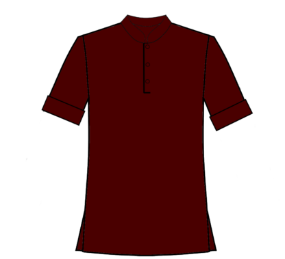 Burgundy short sleeve