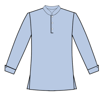 Lt Blue pullover no yoke