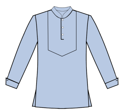 Lt Blue pullover wth yoke