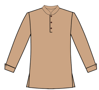 Tan Pullover no yoke