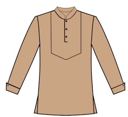 Tan Pullover wth yoke