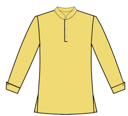 Yellow Pullover no yoke