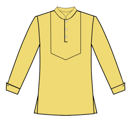 Yellow Pullover wth yoke