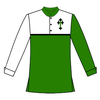 165 Green with upper white yoke