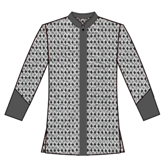 260 Black and gray print with smoke gray