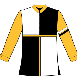 523 Black gold white with stripes